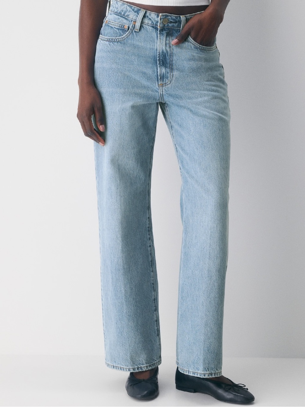 Denim Forum High Rise Women's Straight-Leg Jeans Farrah 28L - Picture 4 of 11